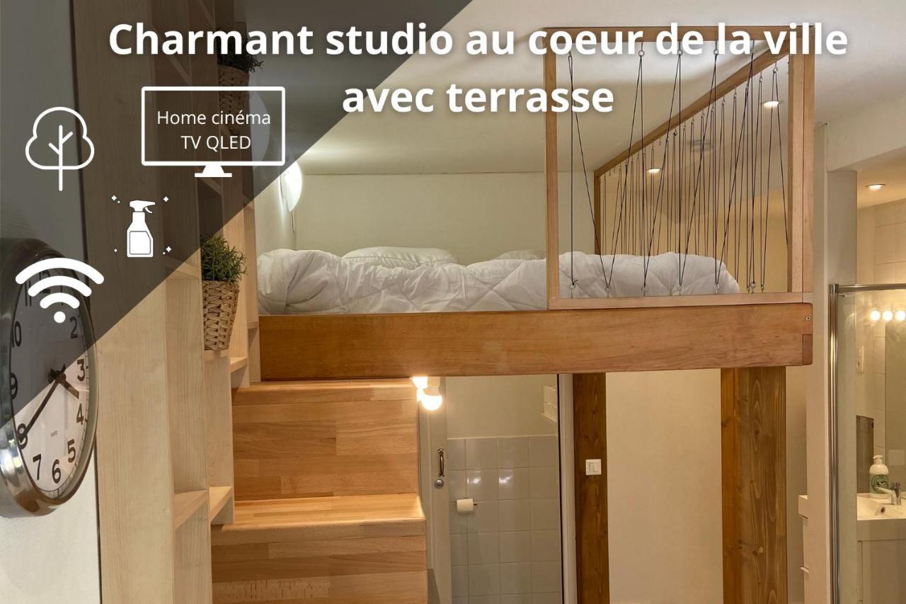 Charmant Studio Avec Terrasse Au Coeur De 낭시 외부 사진